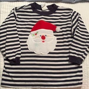 The Bailey Boys Santa appliqué shirt